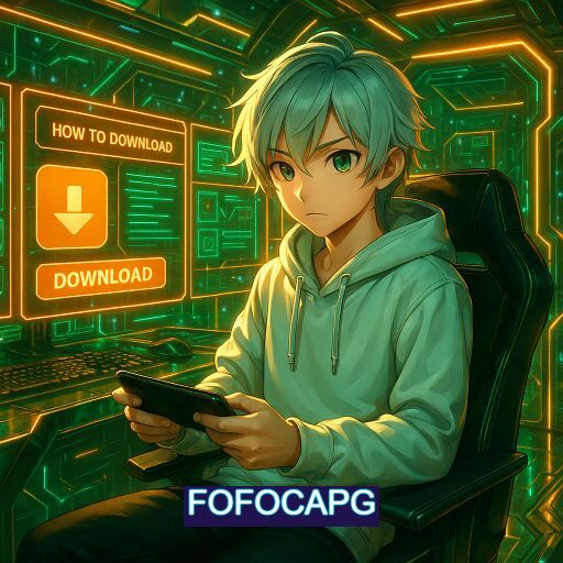 Imagem promocional do app oficial FOFOCAPG destacando a conveniência de jogar cassino online pelo celular ou navegador