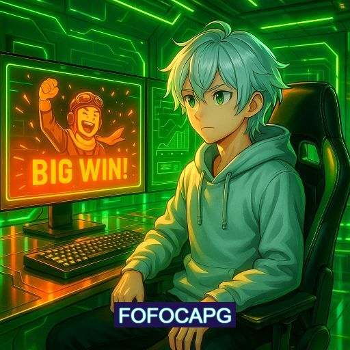 Imagem promocional do app oficial FOFOCAPG destacando a conveniência de jogar cassino online pelo celular ou navegador