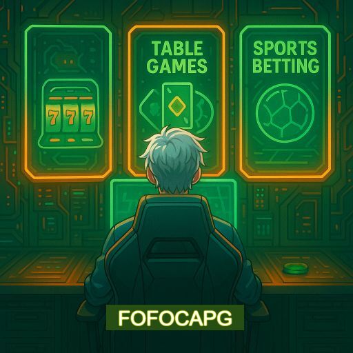 Imagem promocional do app oficial FOFOCAPG destacando a conveniência de jogar cassino online pelo celular ou navegador