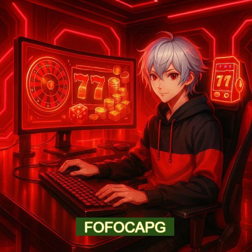 Imagem promocional do app oficial FOFOCAPG destacando a conveniência de jogar cassino online pelo celular ou navegador