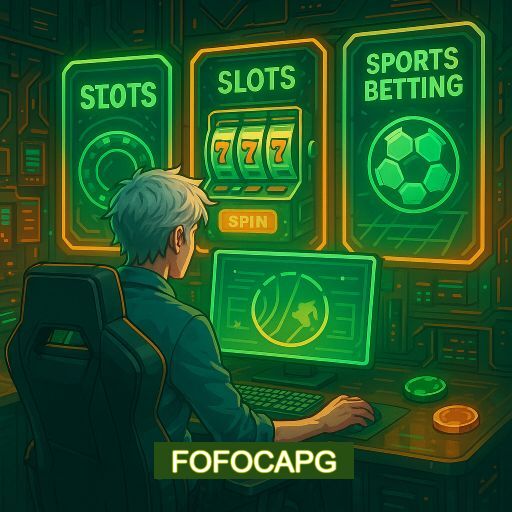 Imagem promocional do app oficial FOFOCAPG destacando a conveniência de jogar cassino online pelo celular ou navegador