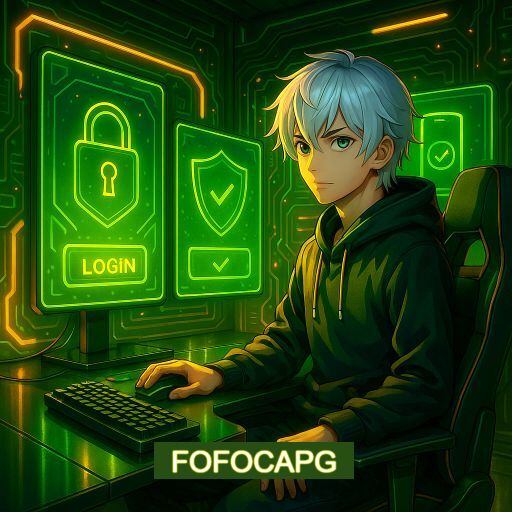 Imagem promocional do app oficial FOFOCAPG destacando a conveniência de jogar cassino online pelo celular ou navegador