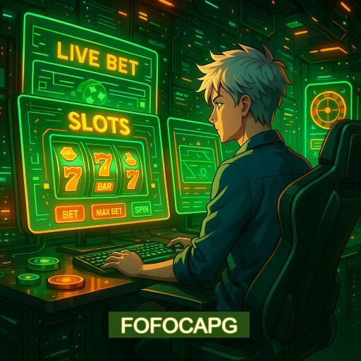 Imagem promocional do app oficial FOFOCAPG destacando a conveniência de jogar cassino online pelo celular ou navegador